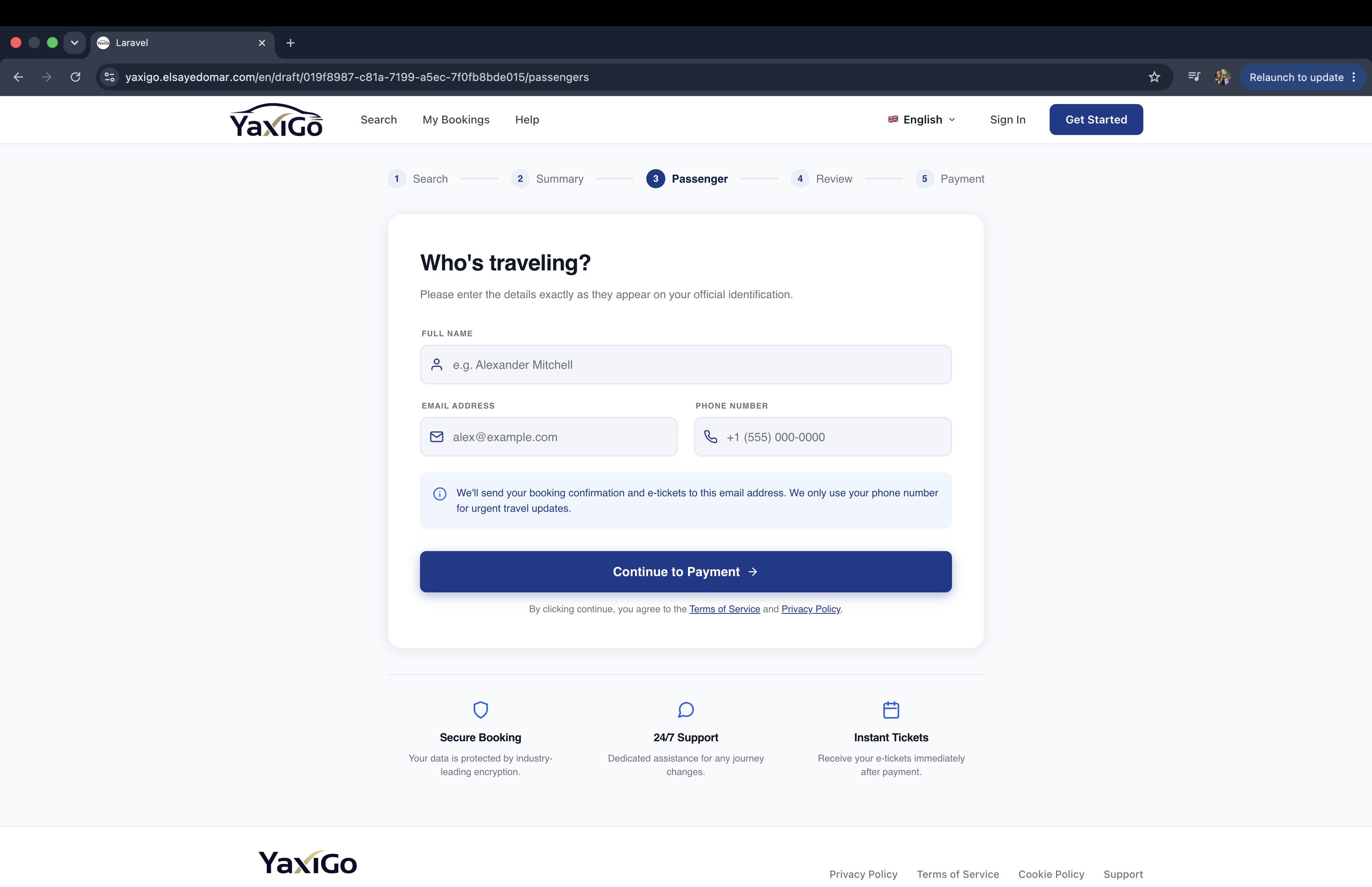YaxiGo – International Travel Booking Platform